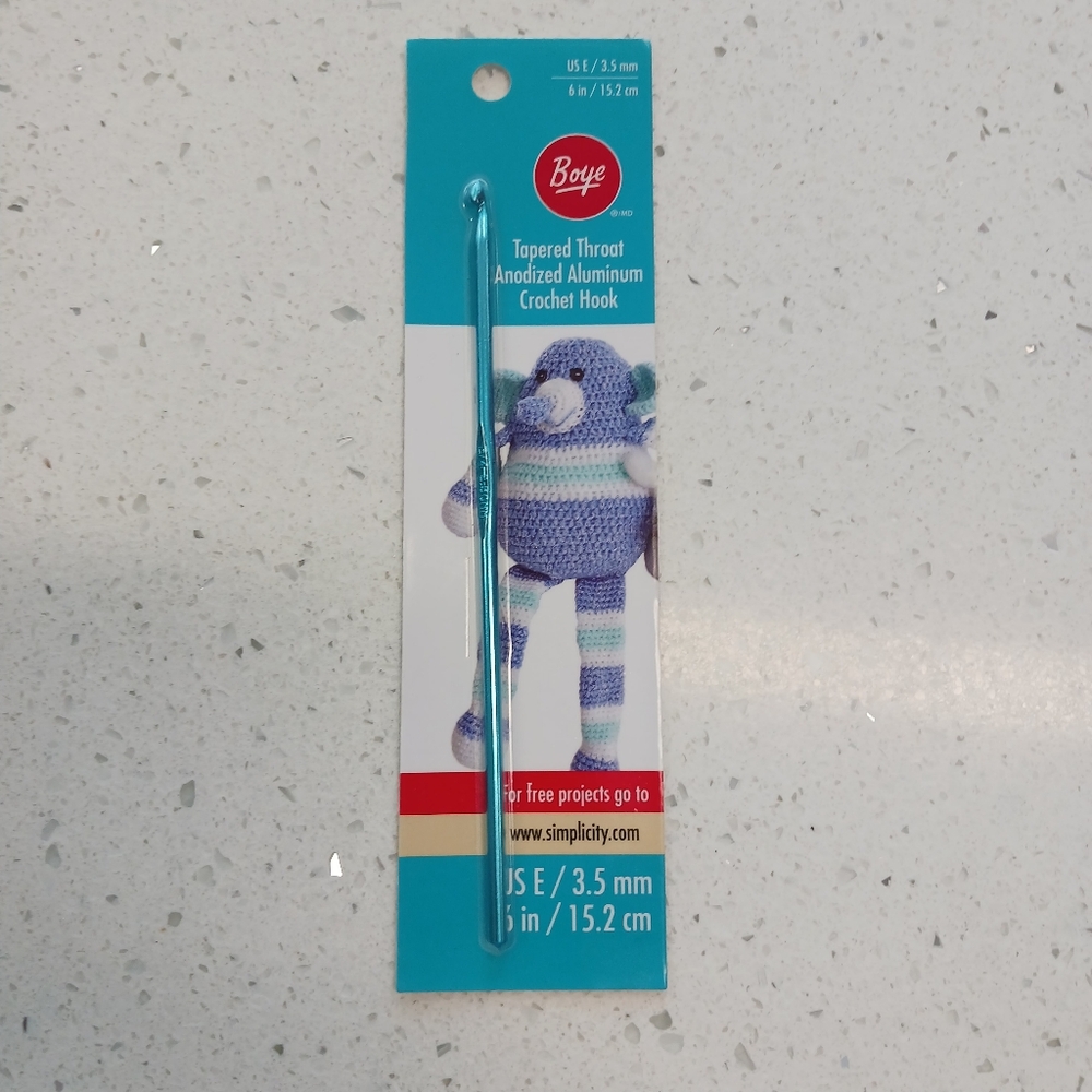 Blue Crochet Hook